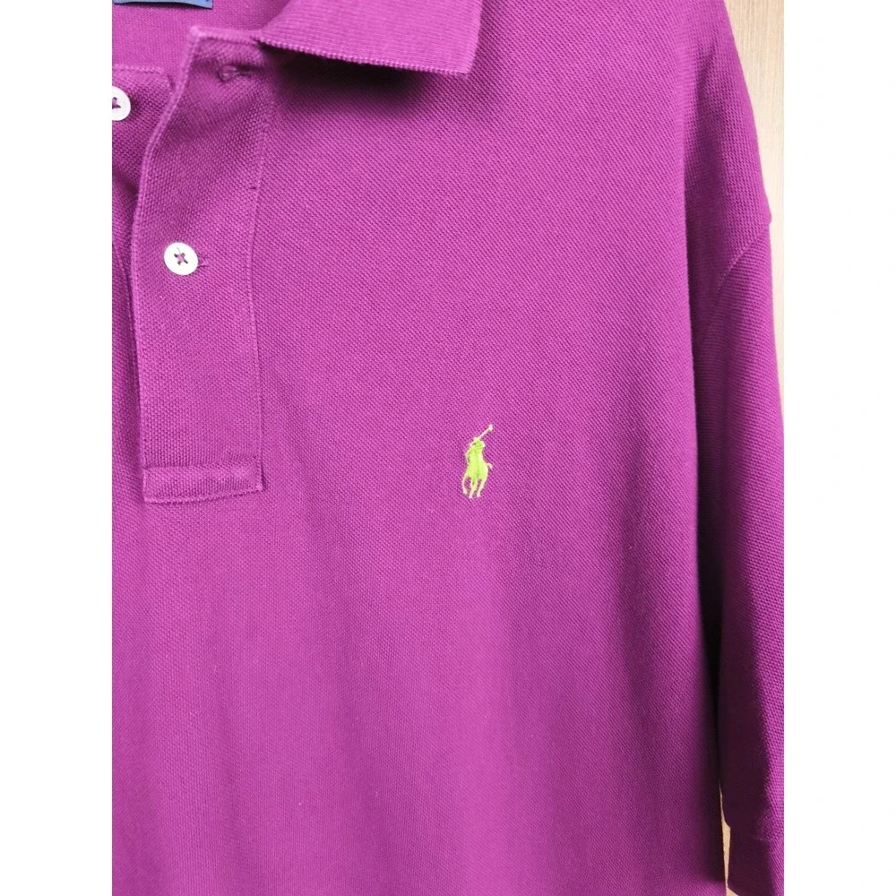 Polo Ralph Lauren Polo Shirt Mens XLT Purple Small Pony Preppy